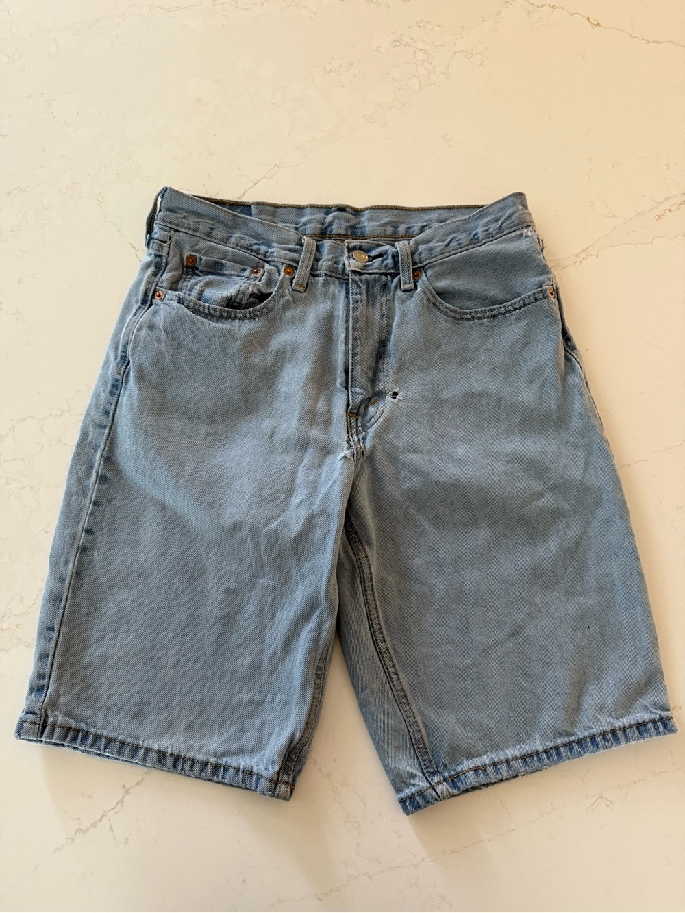 Levi’s Light Blue Denim Shorts 469: Waist 31